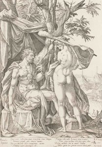赫拉克勒斯和Omphale，1590年 作者 Bartholomaeus Spranger