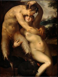 朱庇特和安蒂奥普（绘画，约1596年 作者 Bartholomaeus Spranger