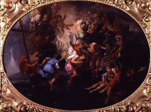 基督的洗礼》（布面油画 作者 Bartholomaeus Spranger