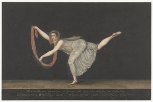舞者安妮特-科布勒（Annette Köbler），芭蕾舞表演者 作者 巴塞洛缪斯·齐塞尼斯