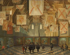 1651 年大会
1651年海牙宾嫩霍夫大礼堂（Binnenhof Great Hall），1651年各州大会期间 作者 巴塞洛缪·范巴森