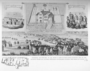 1648年，伦敦，Southwark，Bankside，1818年，1904年 作者 巴塞洛缪·豪利特