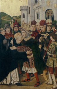 卡斯蒂利亚国王费迪南德一世（Ferdinand I）于1478-1480年对筒仓的圣多米尼克（Saint Dominic）表示欢迎 作者 BartoloméBermejo
