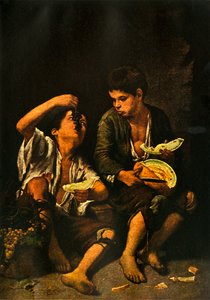 男孩吃水果，1645年，1938年 作者 巴斯托洛梅·埃斯特万·穆里略