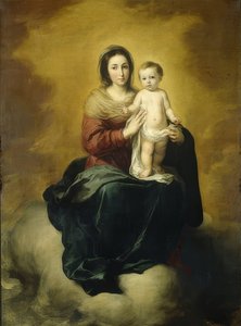 麦当娜和孩子。 1660-80 作者 巴斯托洛梅·埃斯特万·穆里略