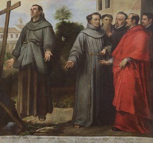 圣地亚哥d&39;Alcala de Henares在十字架前的狂喜，1645-46 作者 巴斯托洛梅·埃斯特万·穆里略