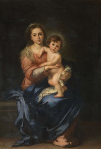 《处女与孩子》，1650年。 作者 巴斯托洛梅·埃斯特万·穆里略