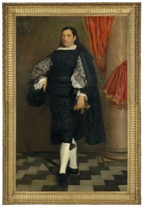 一位绅士的肖像 作者 Bartolomé Esteban Murillo 和工作室