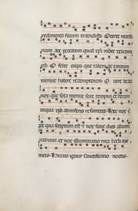 Missale，波尔。 155V音乐为Exultel，1469。 作者 Bartolomeo Caporali