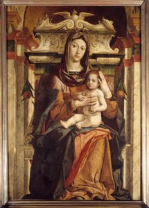 Bartolomeo Montagna的圣母子绘画