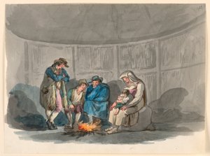 夜晚的牧羊人家 作者 Bartolomeo Pinelli