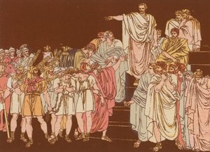 勃鲁托斯谴责他的儿子们要死了 作者 Bartolomeo Pinelli