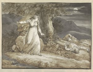 科尔玛发现萨尔加和她兄弟的尸体 作者 Bartolomeo Pinelli