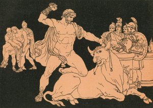 恩特路斯杀死公牛 作者 Bartolomeo Pinelli