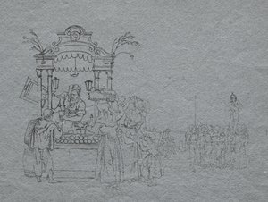 水果商贩 作者 Bartolomeo Pinelli