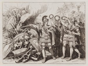 盖乌斯-马略焚烧辛布里人和条顿人的武器 作者 Bartolomeo Pinelli