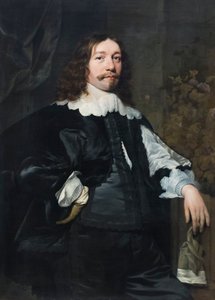 手持手套的黑衣男子肖像 作者 Bartolomeus van der Helst