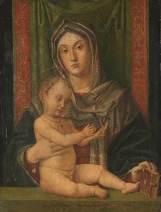 处女与圣婴 作者 Bartolommeo Montagna（车间）