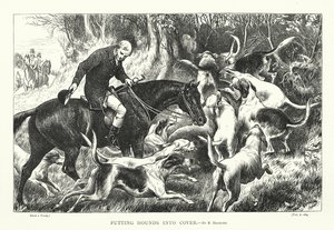 让猎犬进入掩体（雕刻）