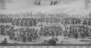 特克斯尔河之战》，约1700年 作者 巴斯蒂安·斯托潘达尔