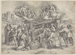 牧羊人的崇拜 作者 巴蒂斯塔·佛朗哥（Battista Franco）