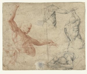 一个男人的裸体研究 作者 巴蒂斯塔·佛朗哥（Battista Franco）