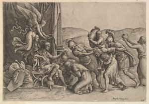西皮奥对囚犯给予宽恕，1530-61年。 作者 巴蒂斯塔·佛朗哥·韦内齐亚诺