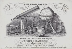 Jacques Barboni 光学仪器广告（光刻） 作者 比利时学校