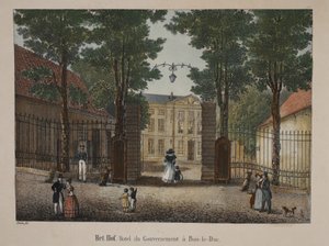 Het Hof，政府酒店位于&39;s-Hertogenbosch，c.1895（photochrom） 作者 比利时学校