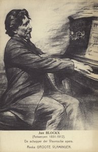 Jan Blockx，比利时作曲家，钢琴家兼教师（1851-1912） 作者 比利时学校