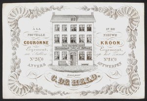 La Nouvelle Couronne, De Nieuwe Kroon, Anvers, Antwerp（雕刻） 作者 比利时学校