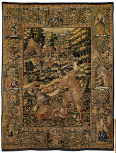居鲁士二世大帝的故事，约 1590 年（挂毯） 作者 比利时学校