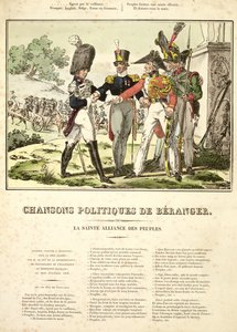 国家的神圣联盟，来自Beranger Political Songs，1815-1818 作者 比利时学校