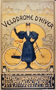 冬季赛车赛道，布鲁塞尔Velocipede Sports国际展览，1895年2月2日至10日 作者 比利时学校