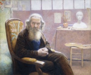 一位老艺术家；一位老艺术家 作者 Belmiro de Almeida