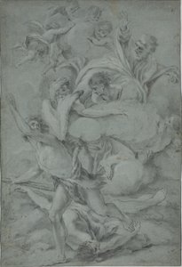 上帝在亚伯被杀后诅咒该隐 作者 贝内德托·卢蒂（Benedetto Luti）