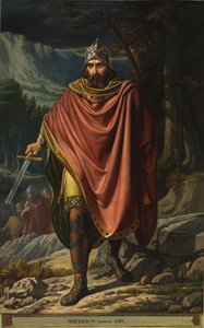 西班牙维泰里克王肖像 (Witerico ou Viterico) (regne de 603 a 610) - Peinture de Benito Soriano Murillo (1827-1891) 马德里议会宫 作者 贝尼托·索里亚诺·穆里略