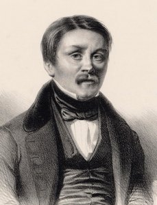 风琴家和作曲家希波吕特-蒙普的肖像，1804-1841年，1840年。 作者 Benjamin