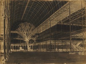 水晶宫，海德公园，中庭，1852年。