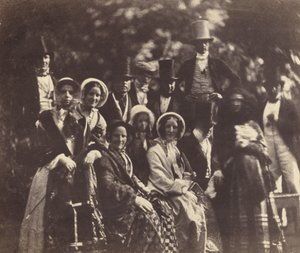 婚礼小组，约1852年或1853年。