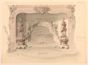 图纸，铸铁炉排，约 1840 年