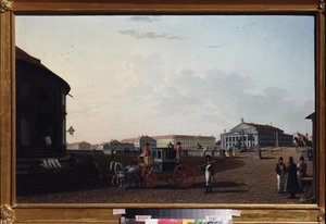 圣彼得堡博尔乔伊-卡缅尼皇家剧院。本杰明-帕特森（Benjamin Paterssen，1748-1815 年）的绘画，水彩画