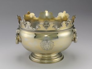 蒙特斯·潘趣碗（1715-16） 作者 本杰明·派恩（Benjamin Pyne）