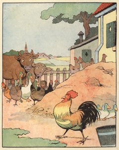 本杰明-拉比尔为 Chantecler 创作的插图（彩色石版画） 作者 本杰明·拉比尔
