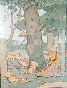 盗贼首领吉迪恩》画册插图（彩色版画） 作者 本杰明·拉比尔
