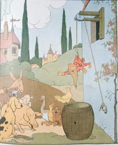 盗贼首领吉迪恩》画册插图（彩色版画） 作者 本杰明·拉比尔