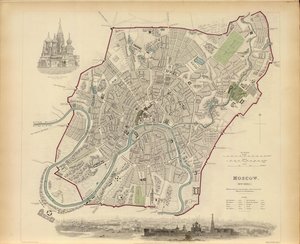莫斯科的计划，1836年。 作者 本杰明·里斯·戴维斯