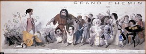 Le Grand chemin de la后代：悲剧和喜剧的表现——Benjamin Roubaud的平版印刷，Maison de Balzac，巴黎