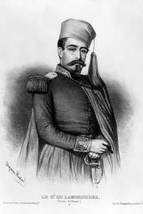 Louis Jucault de Lamoriciere (1806-1865) 的肖像，法国将军（绘画）