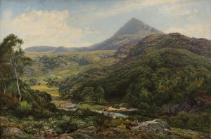 1860年威尔士山间的安静山谷 作者 本杰明·威廉姆斯（Benjamin Williams）领导人